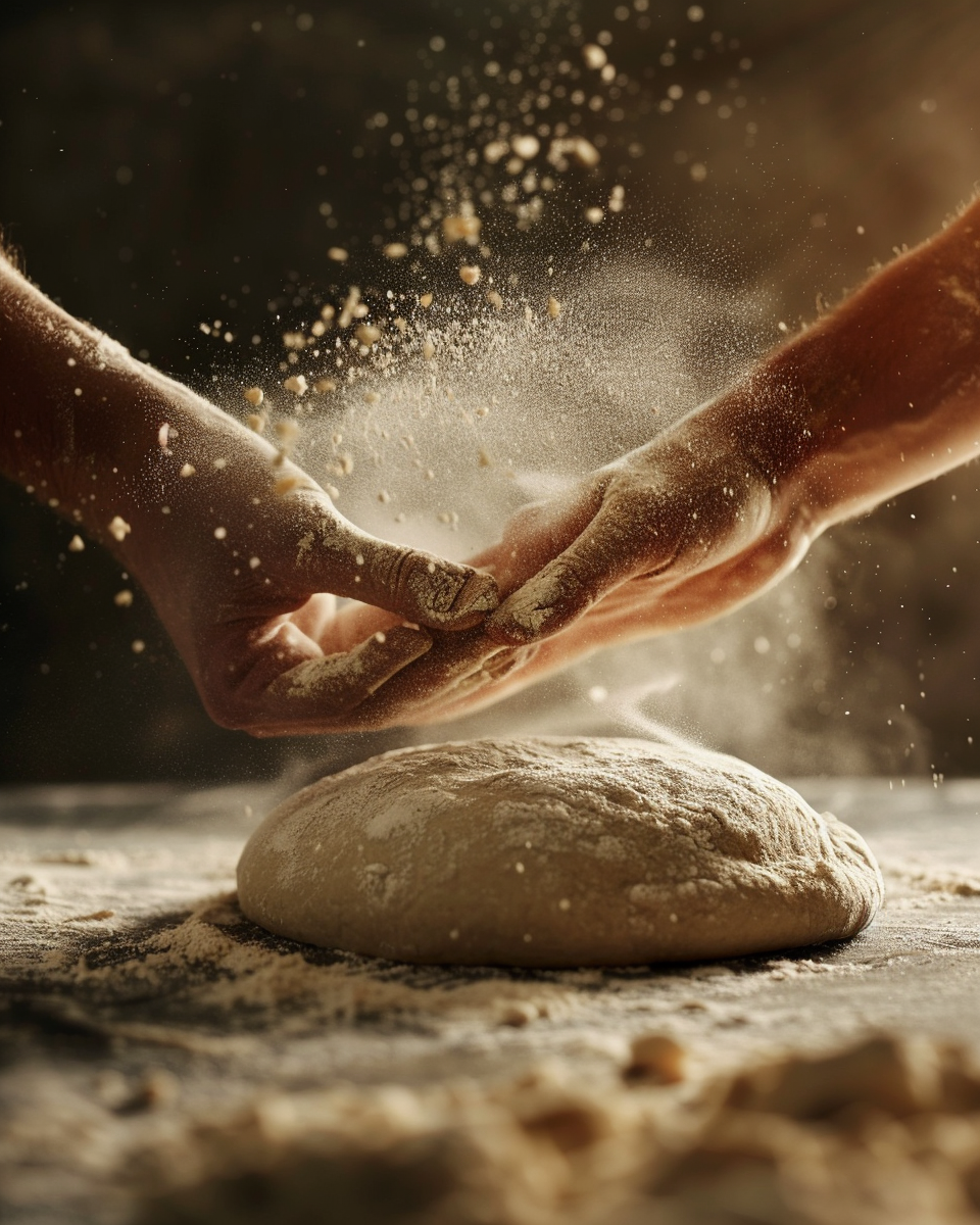 Pâte travaillée à la main